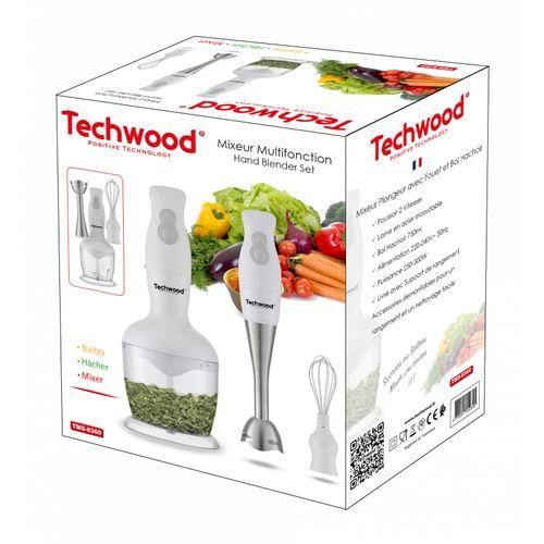 [TMS8360] BRAS MIXEUR 3IN1 TECHWOOD INOX BLANC